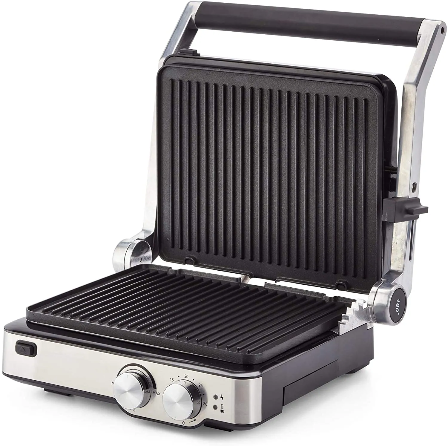 Toast Grill & Taste tost/ızgara makinesi. 2000 watt gücünde. Kolay temizlenen, çıkartılabilir plakalar. Tamamı metal kasa.