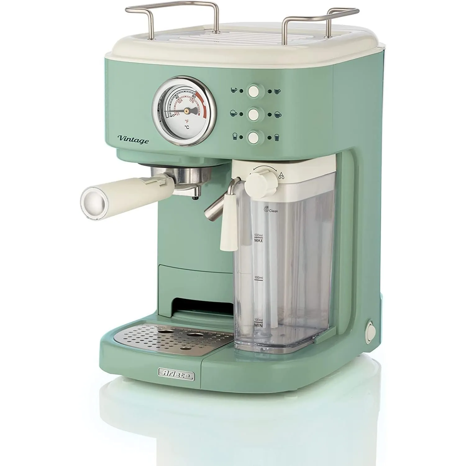 Ariete Vintage Espresso Otomatik Süt Hazneli makine (Yesil)