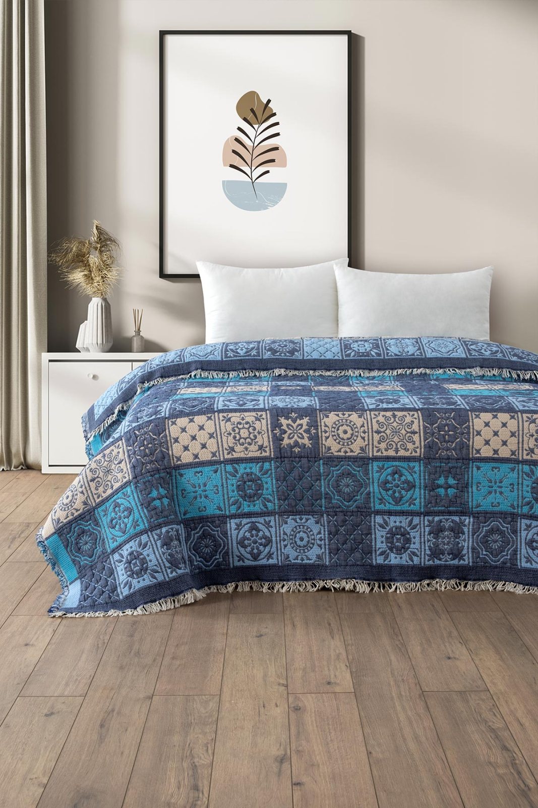 Patchwork Müslin Yorgan/Yatak Örtüsü