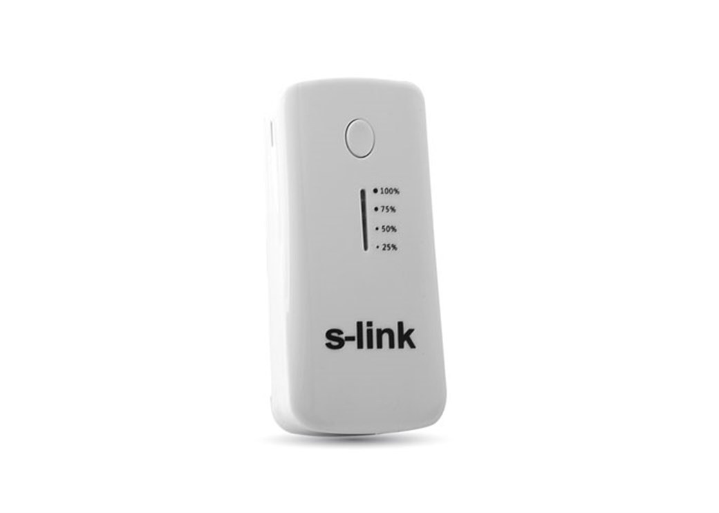 S-Link IP-710 Внешний аккумулятор 5200mAh, белый/серебристый