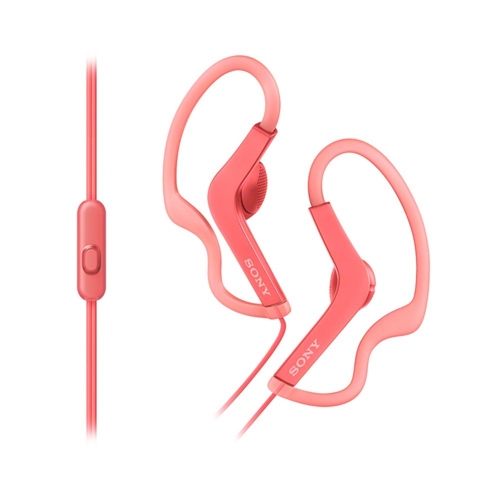 Sony AS210AP Wired In-Ear Sports Earphones with Ear Hooks, Pink