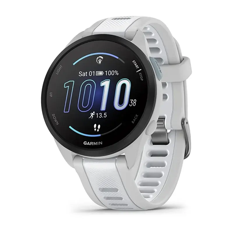 Garmin Forerunner 165 Music Koşu Saati - 43mm - Sis Grisi/Beyaz
