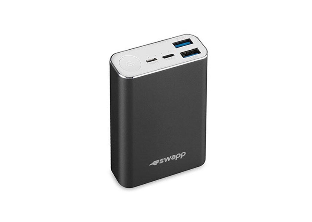 S-Link Swapp IP-G15 10050mAh Power Bank with LG Battery, Black