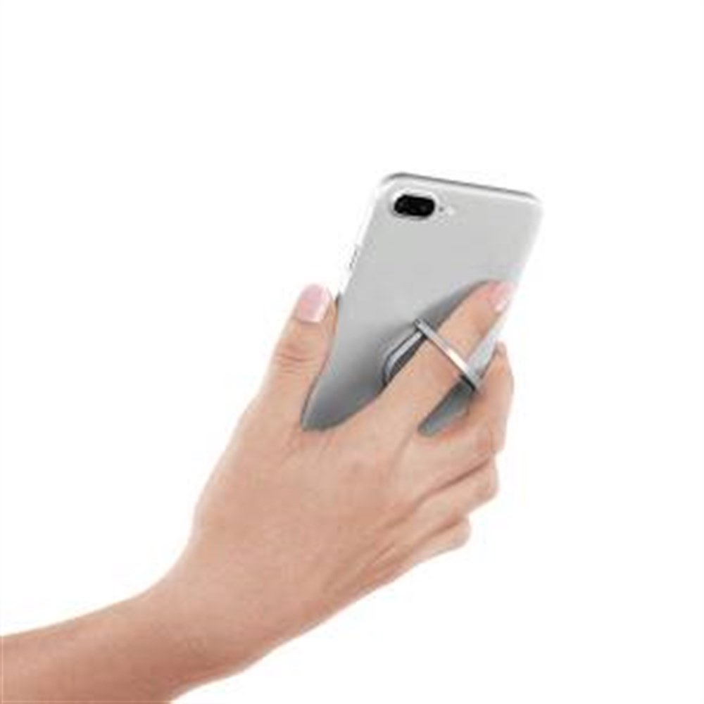 TTEC 2YS01G MagicRing Кольцо-держатель для телефона 3 в 1, серебристое