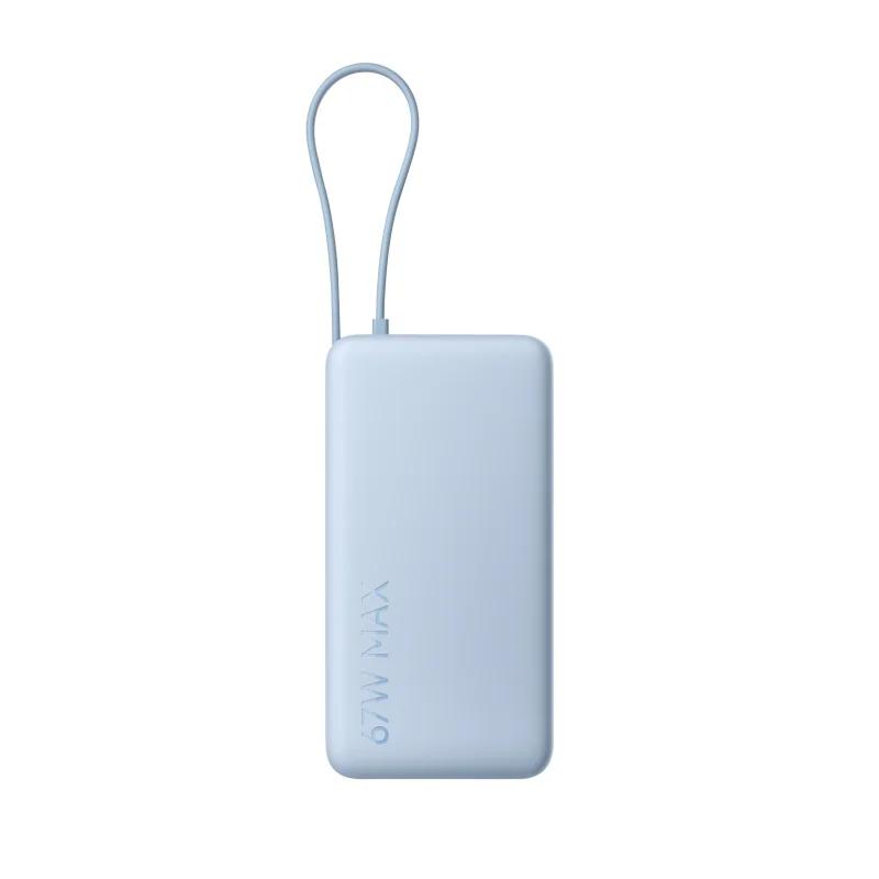 Xiaomi 67W 20000 mAh Entegre Kablolu Mavi Powerbank