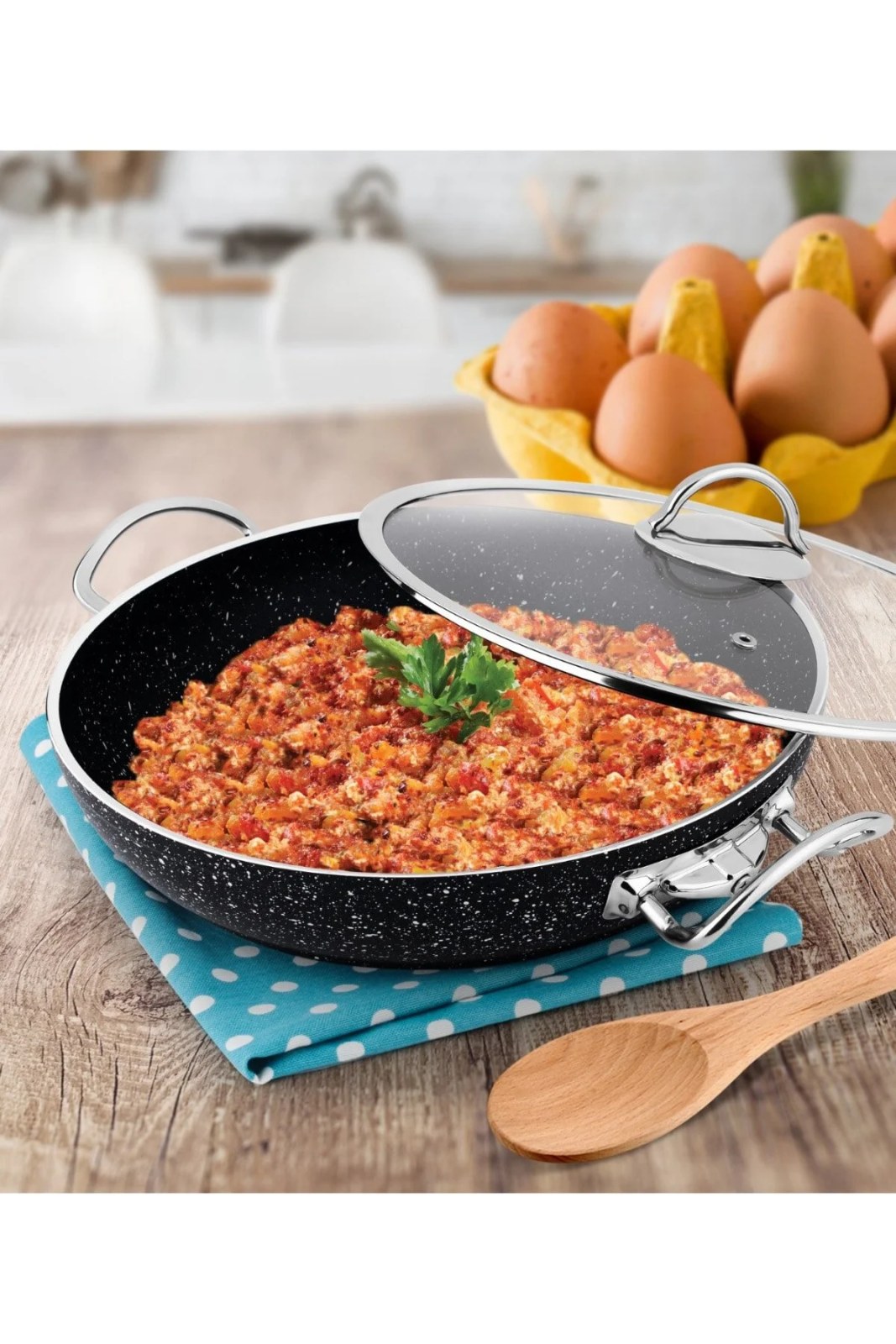 Lines S.1122 28 cm Granite Menemen Pan
