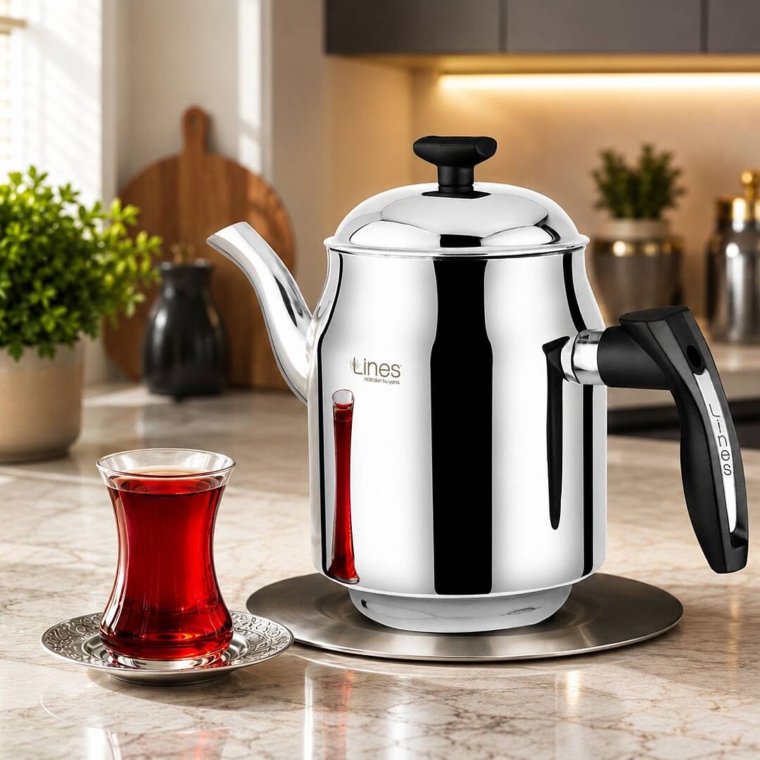 Lines S.1519 1.5 L Steel Teapot