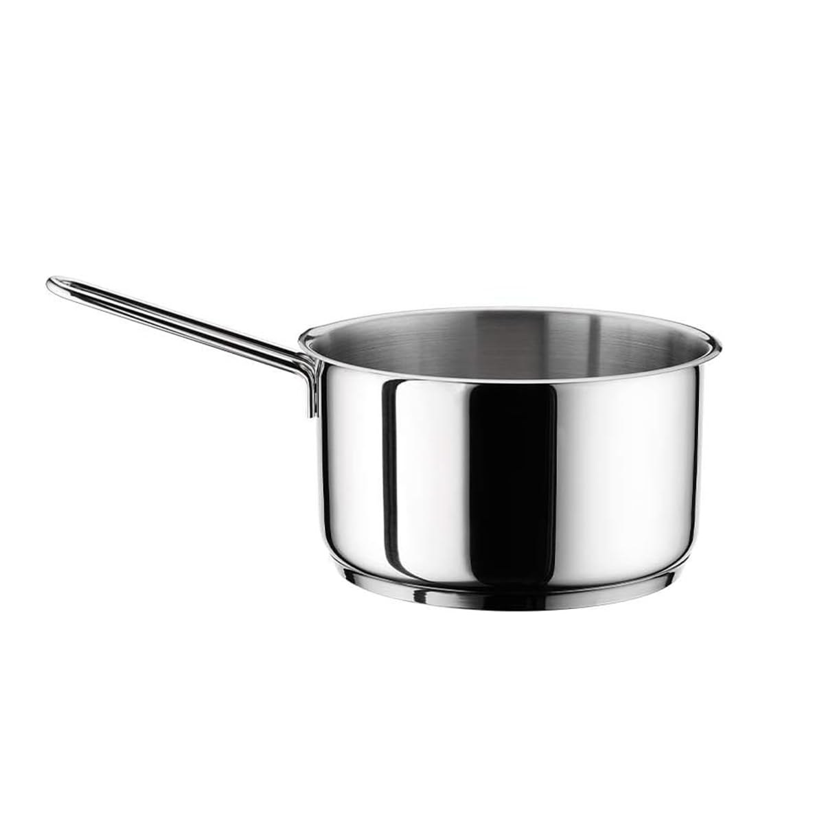 Lines S.2572 18 cm Stainless Steel Milk Pan with Metal Handle