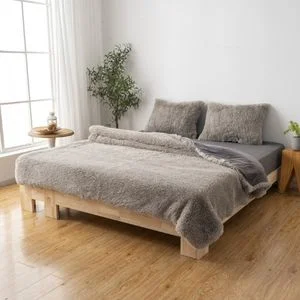 ORKIDE FUR DUVETCOVER SET SINGLE