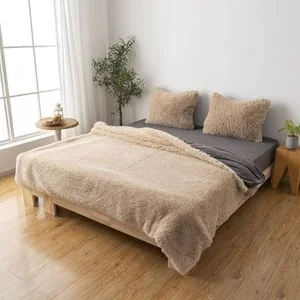 ORKIDE FUR DUVETCOVER SET DOUBLE