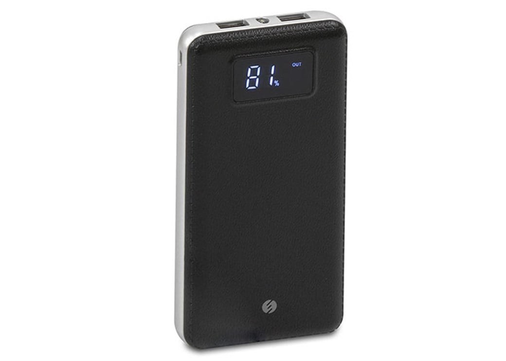 S-Link IP-G18 12000mAh — чёрный внешний аккумулятор с LCD-экраном