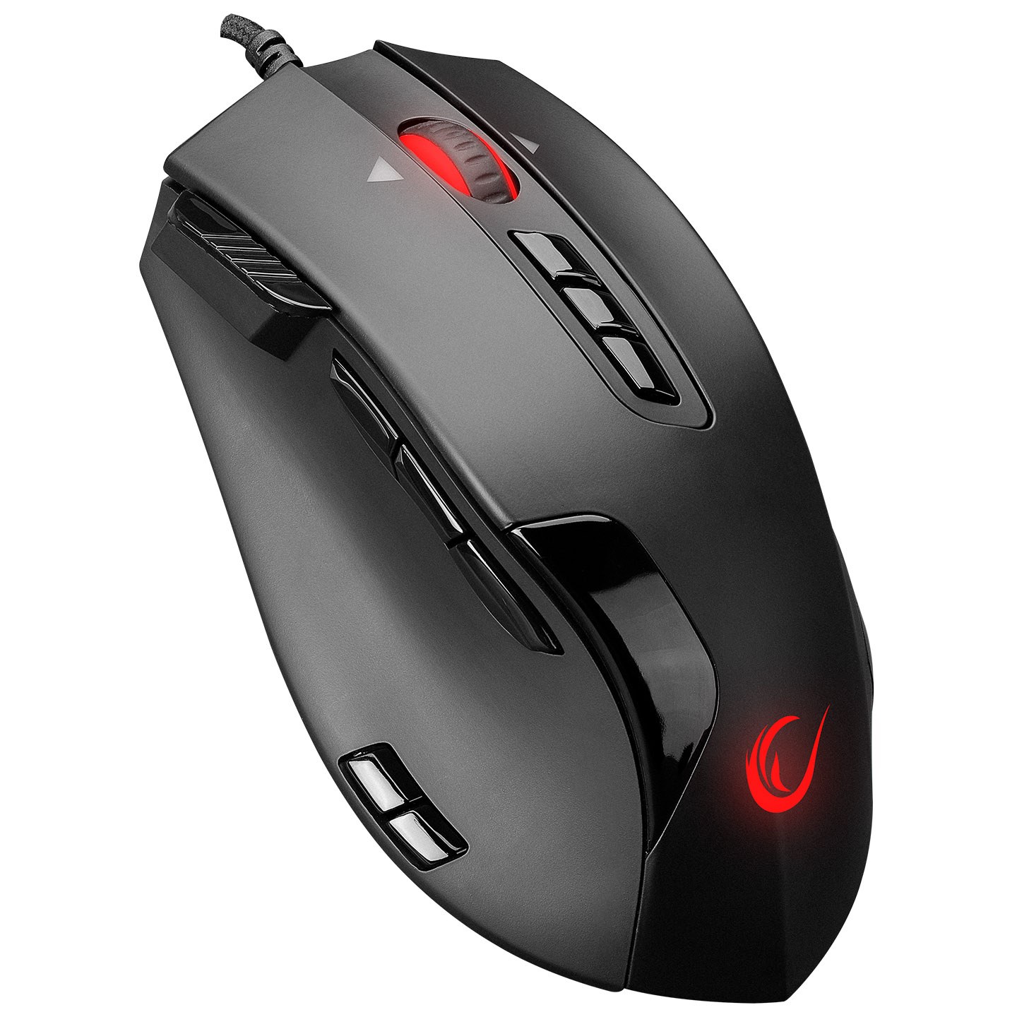 Rampage BLAZEFURY SMX-R37 — чёрная игровая мышь USB, 14 кнопок