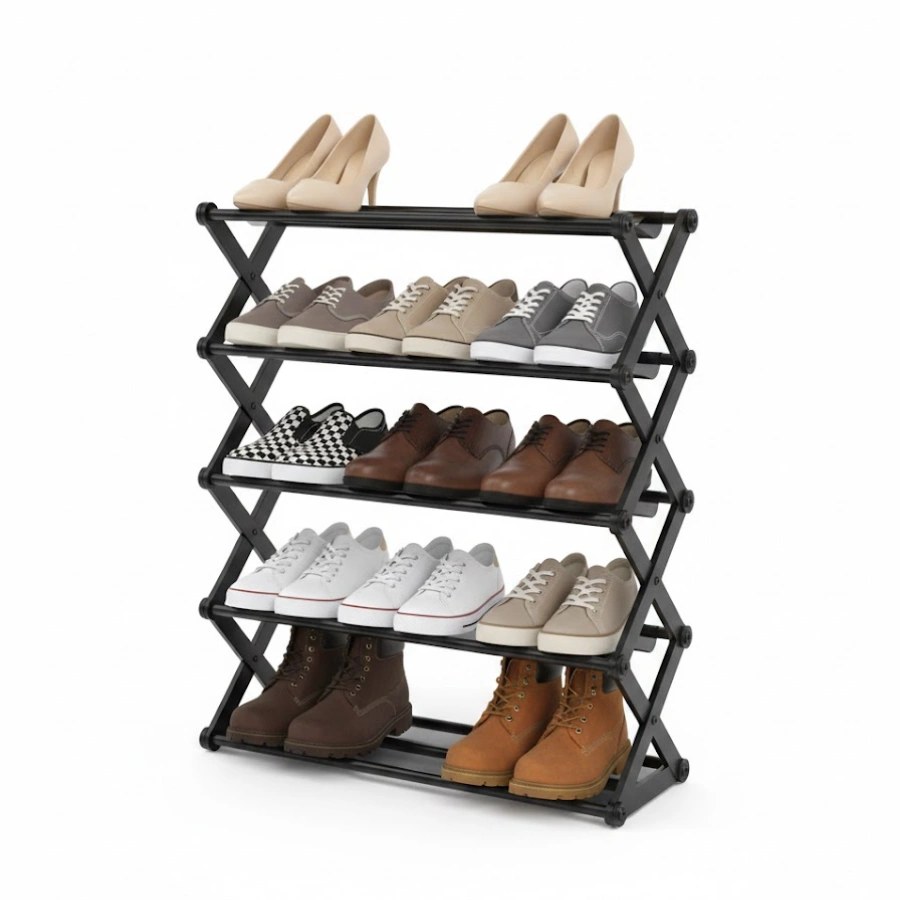 ETM 017B 58 cm 3-Compartment Shoe Rack