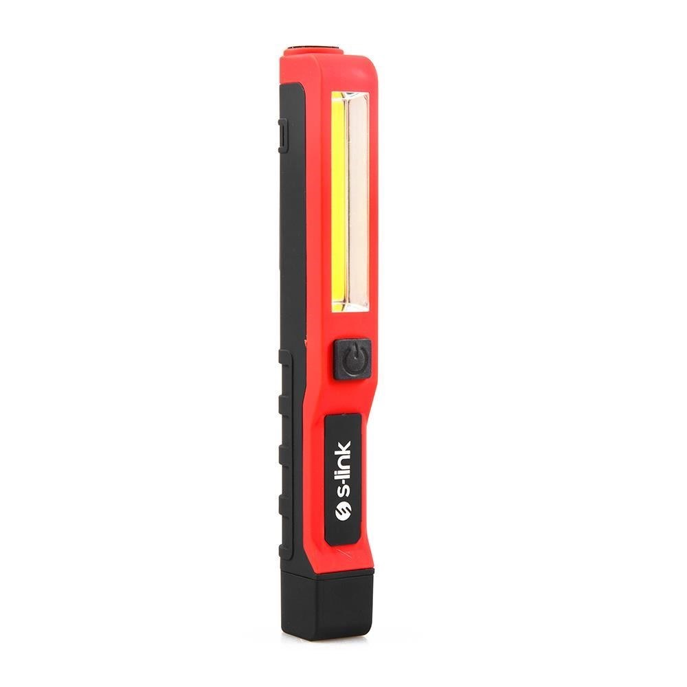 S-Link SL-8709 Переносной фонарь с магнитом, белый