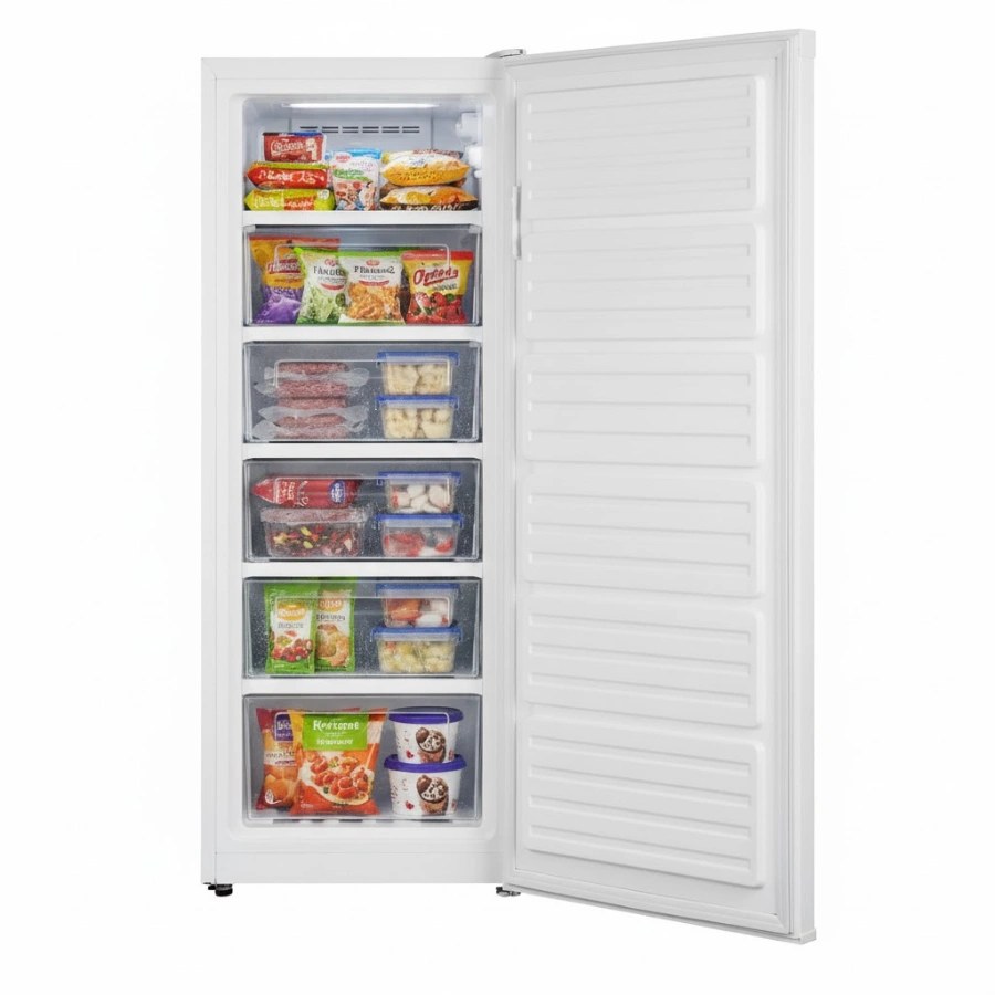 Arnica UF-A190W вертикальный морозильник 190 л, 6 ящиков