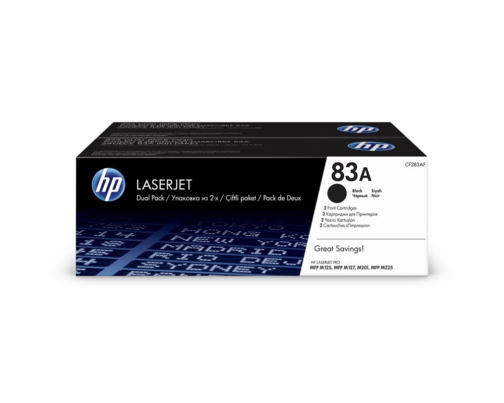 HP CF283A (83A) Чёрный тонер, 1500 страниц