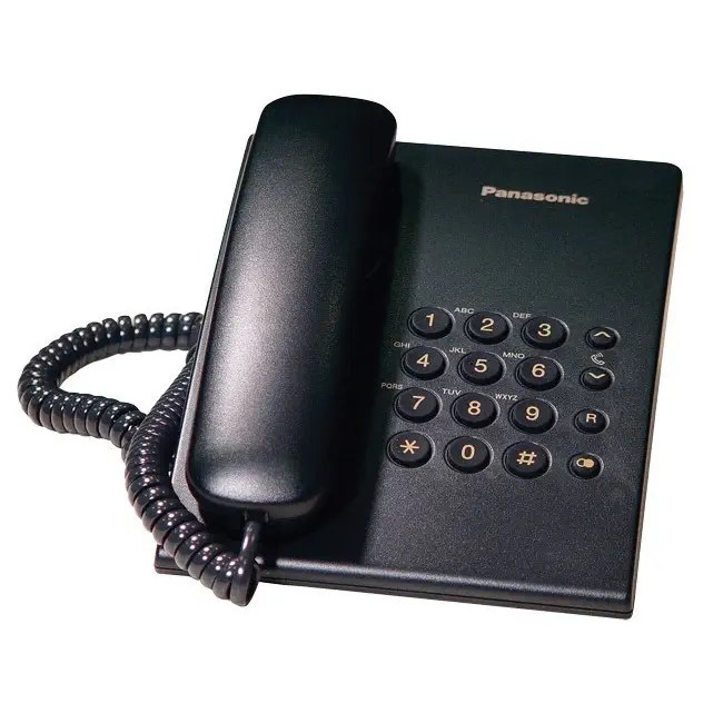 Panasonic KX-TS500 Настольный телефон, чёрный