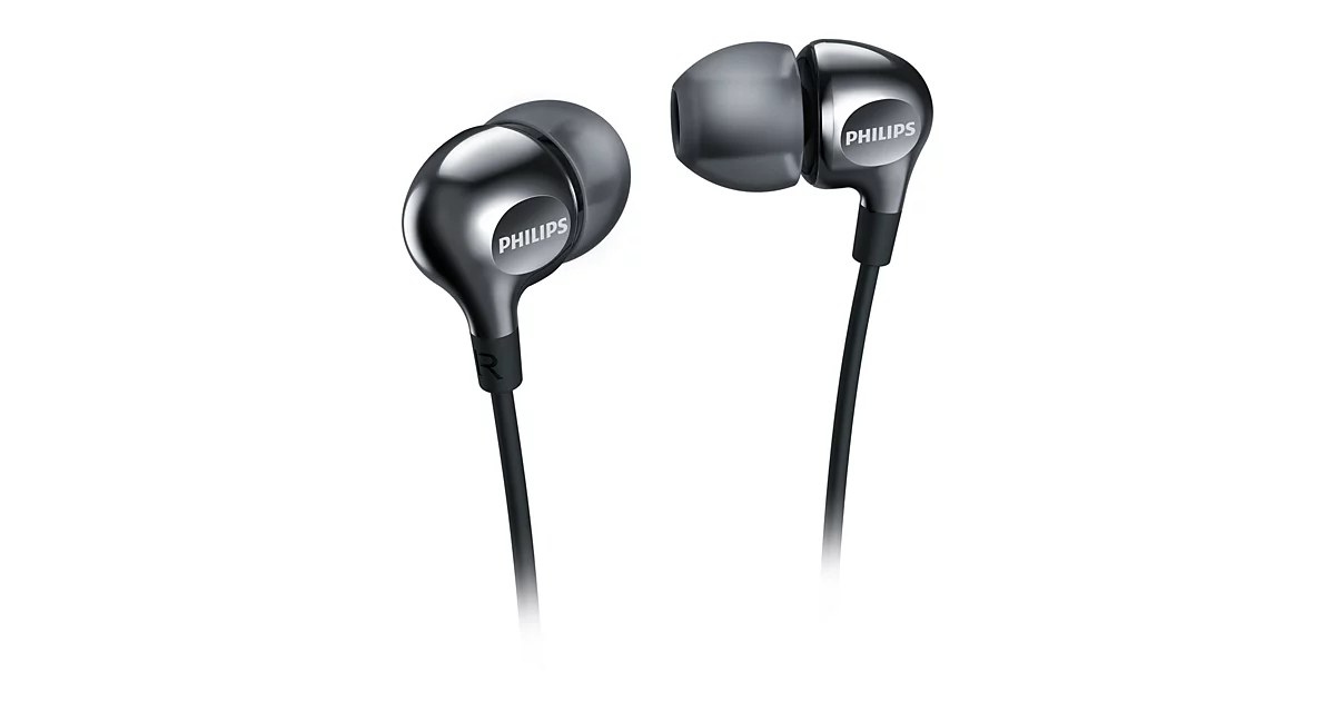 Philips SHE3700BK/00 Проводные внутриканальные наушники, чёрные