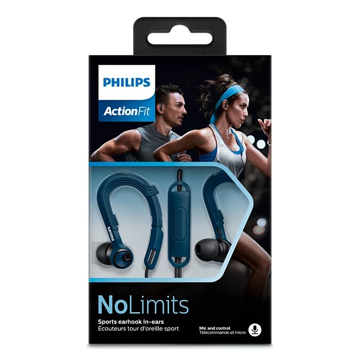 Philips SHQ3405BL/00 ActionFit Спортивные наушники с микрофоном