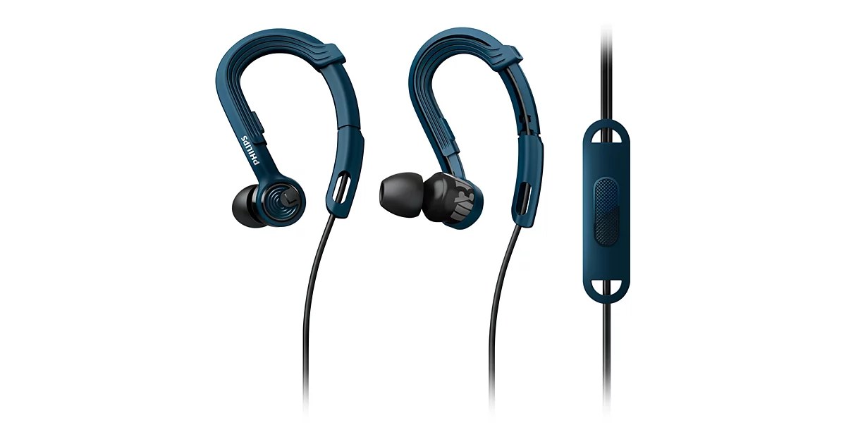 Philips SHQ3405BL/00 ActionFit Спортивные наушники с микрофоном