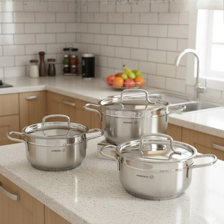 Korkmaz A2030 6-Piece Casserole Pot Set