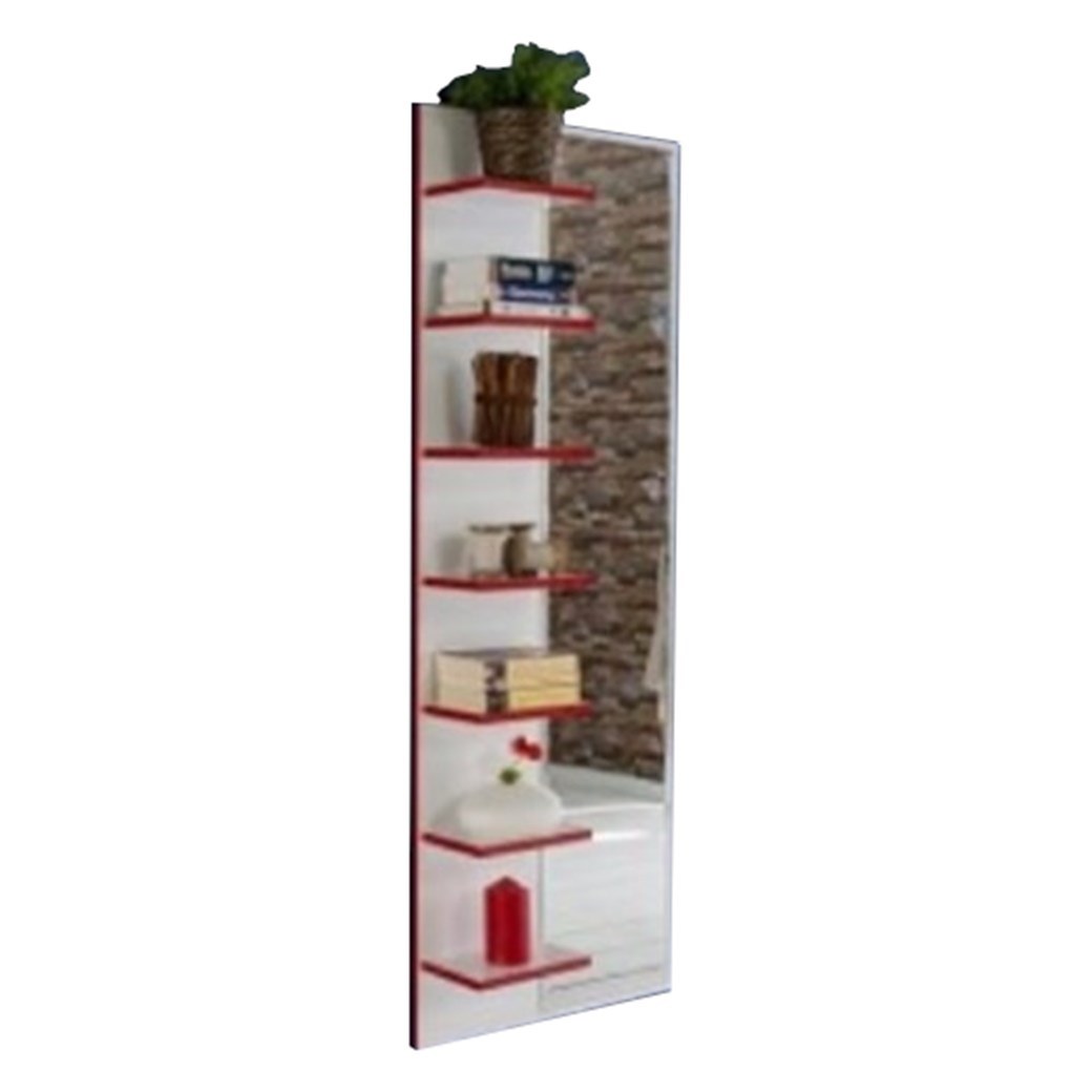 Adore RWYN-26-KB-1 RED WHITE Мебель для подростковой комнаты с ростовым зеркалом