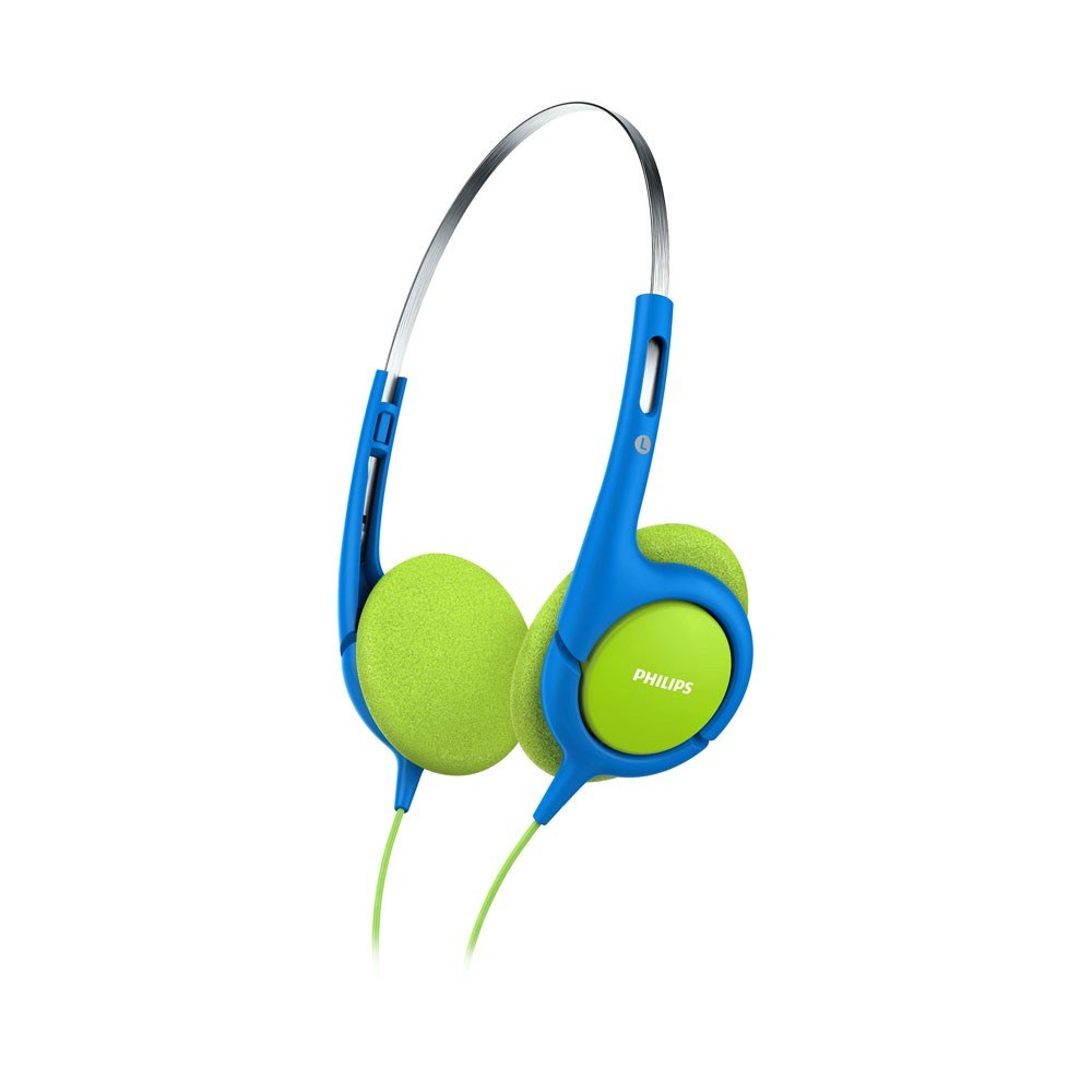 Philips SHK1030/00 Детские проводные наушники, сине-зелёные