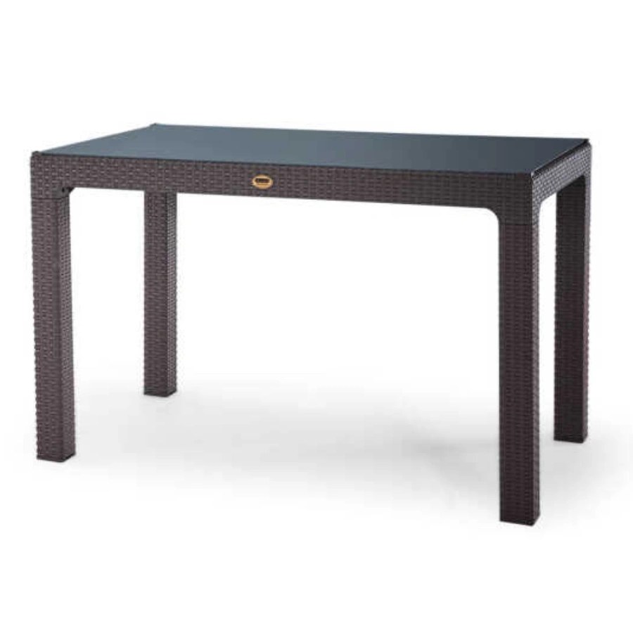 Heniver Z.1959 70×120 cm glass table, coffee grey