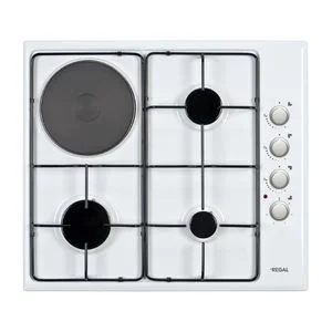 REGAL AO 6030 B 3 GÖZ GAZ+1 GÖZ ELKT.BEYAZ OCAK