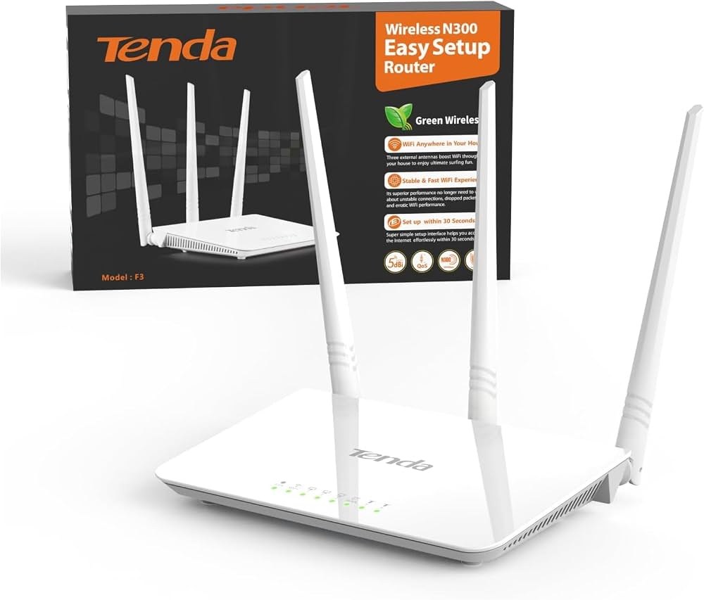 Tenda F3 300Mbps 3x5 dbi Sabit Anten 11N Wireless
