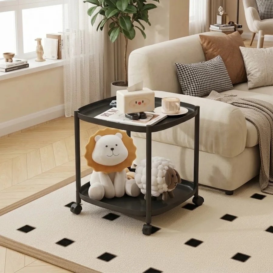 ETM YH9630-2 Wheeled Coffee Table