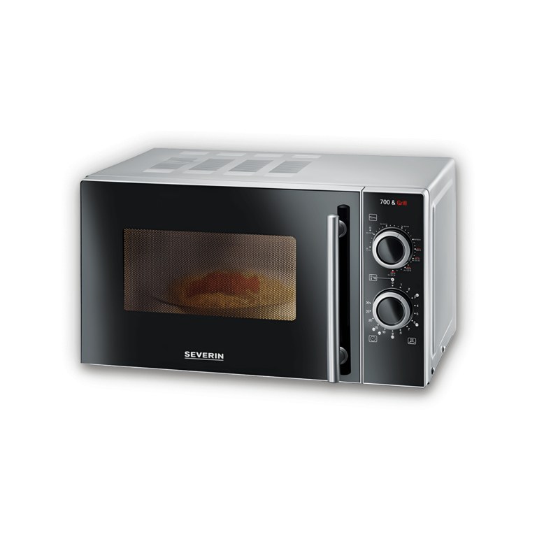 Severin MW 7771 20 L 700 W Mikrodalga + Grill Fırın Siyah Inox