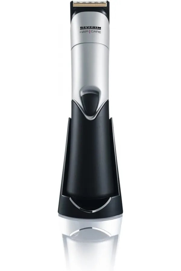 Severin HS0702 Cordless Hair and Beard Trimmer, Silver-Black