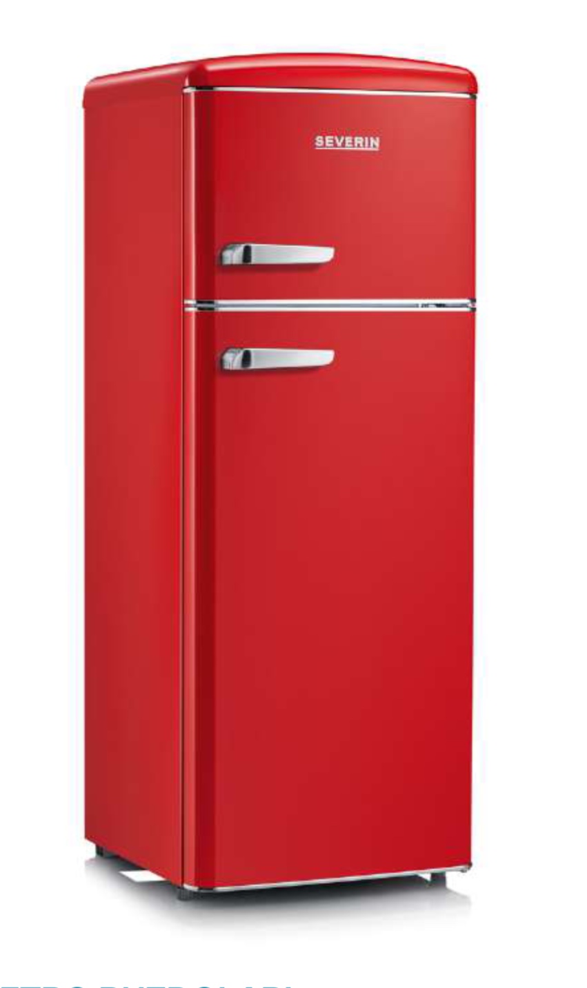 Severin RKG 8930 Retro Buzdolabı 206 L Kırmızı