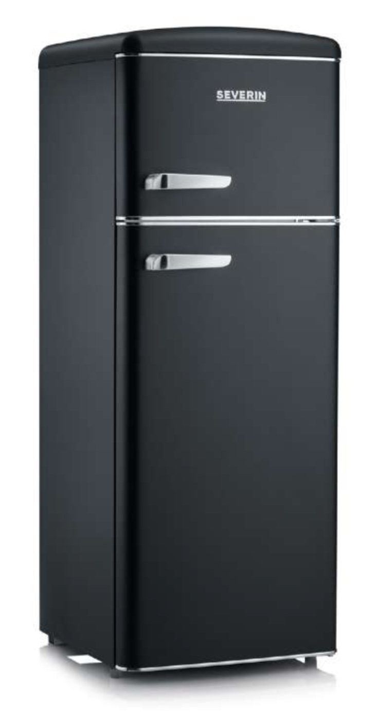 Severin RKG 8932 Retro Buzdolabı 206 L Mat Siyah