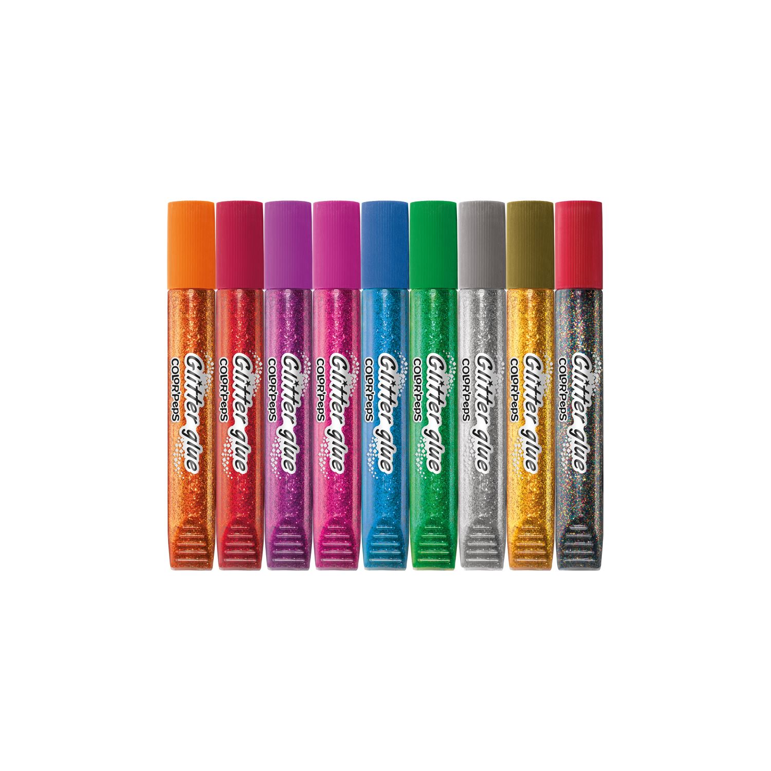 Maped Color'Peps 9 Renk Simli Yapıştırıcı