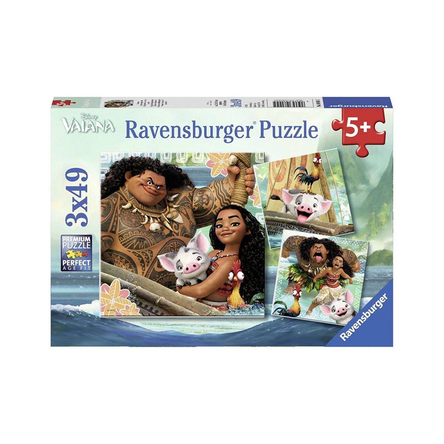 Ravensburger Wd Moana 3X49 Parça Çocuk Puzzle