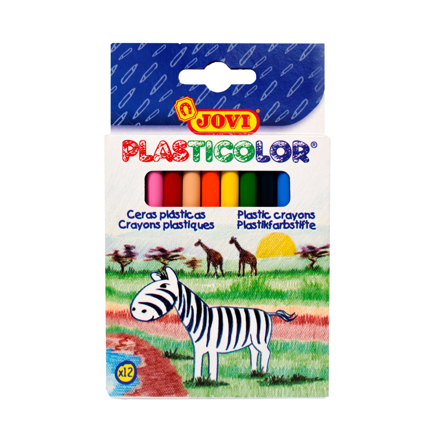 Jovi 12-Colour Crayons