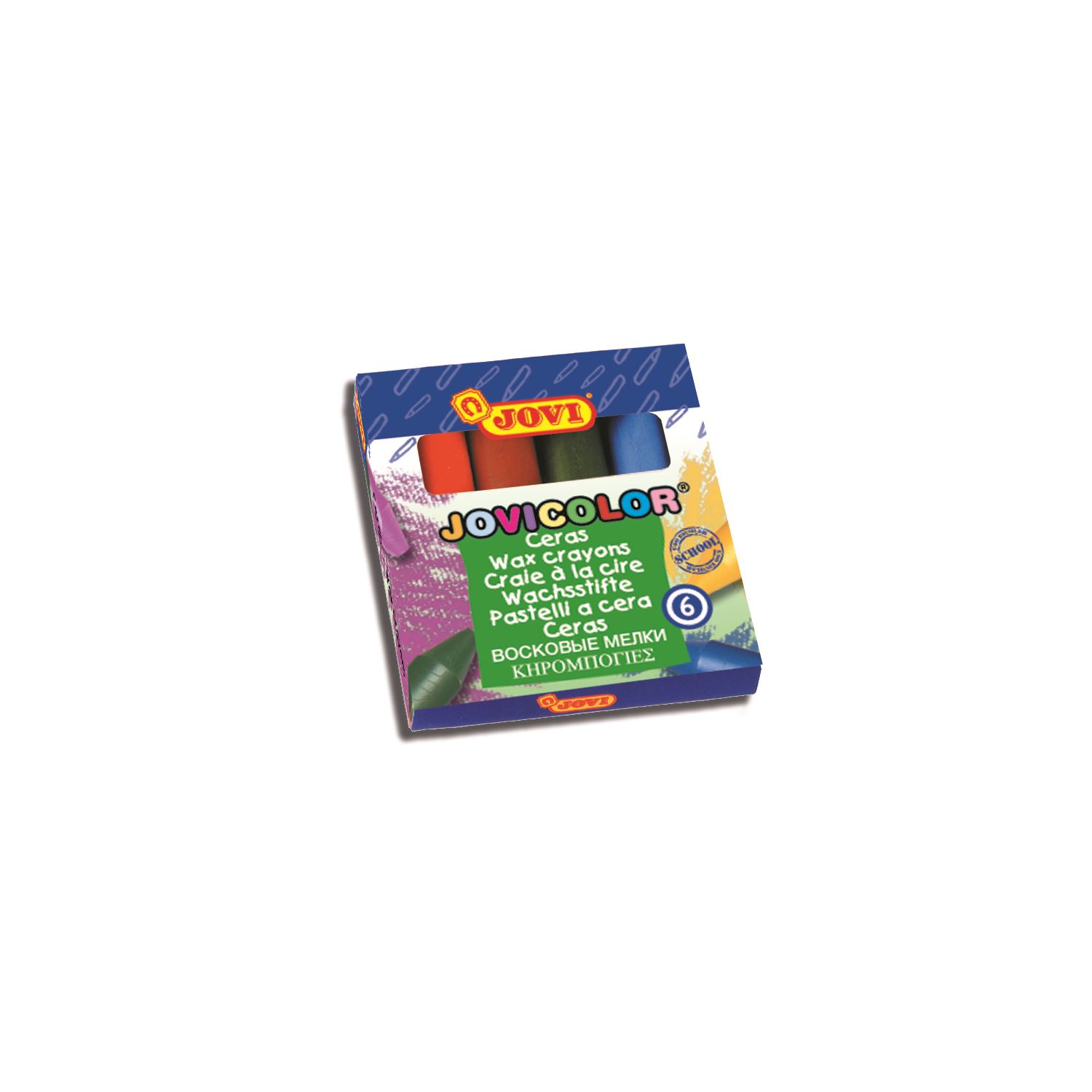 Jovi Color Wax Crayons, 6 Colours