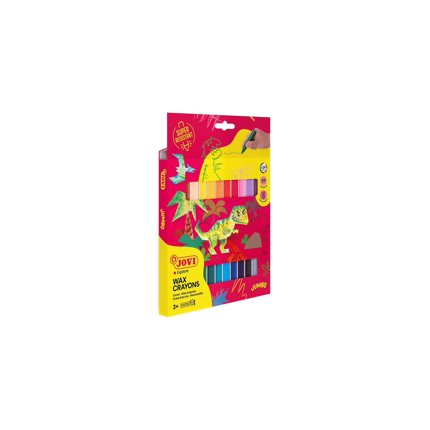 Jovi Color Wax Crayons, 24 Colours