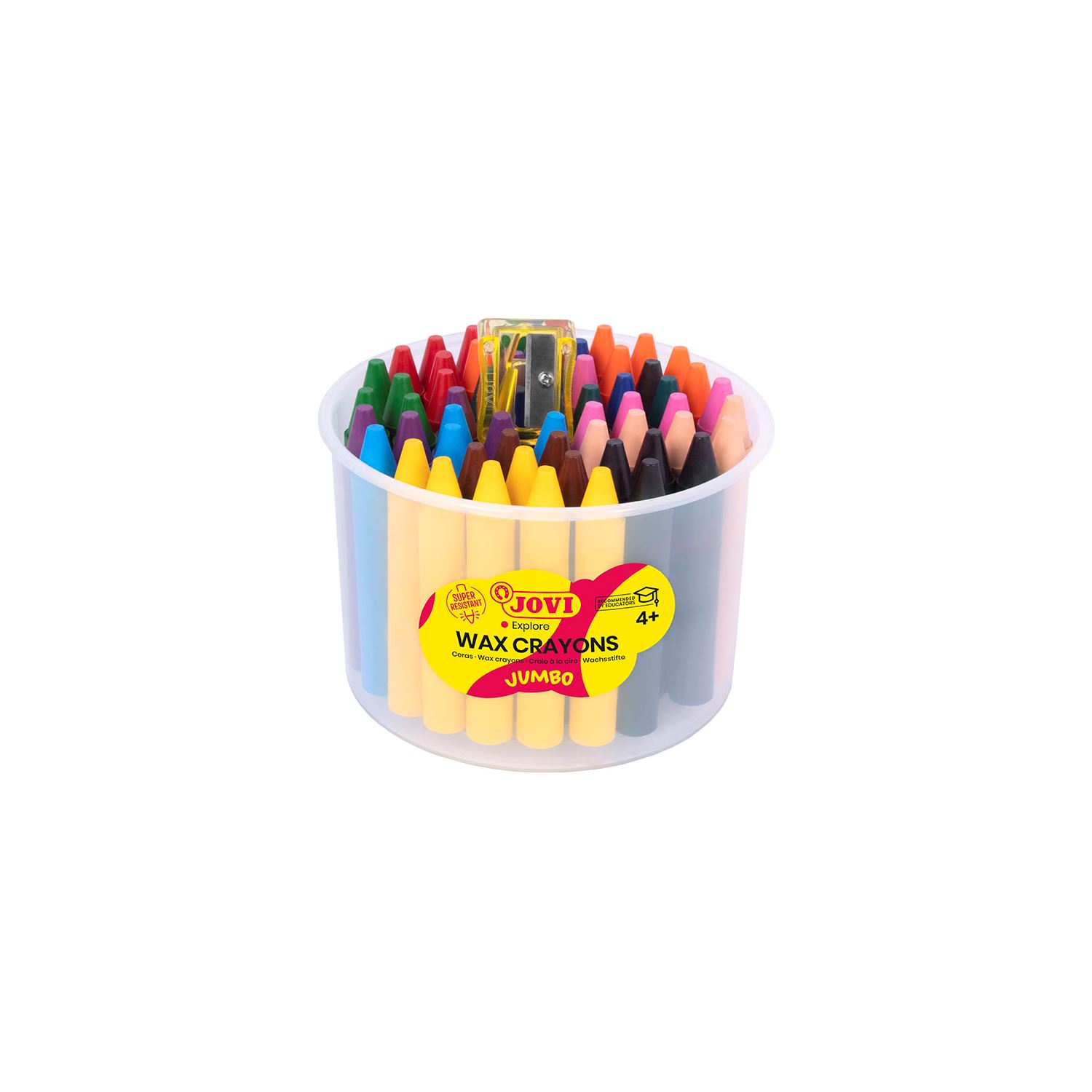 Jovi Color Wax Crayons, 60 Colors