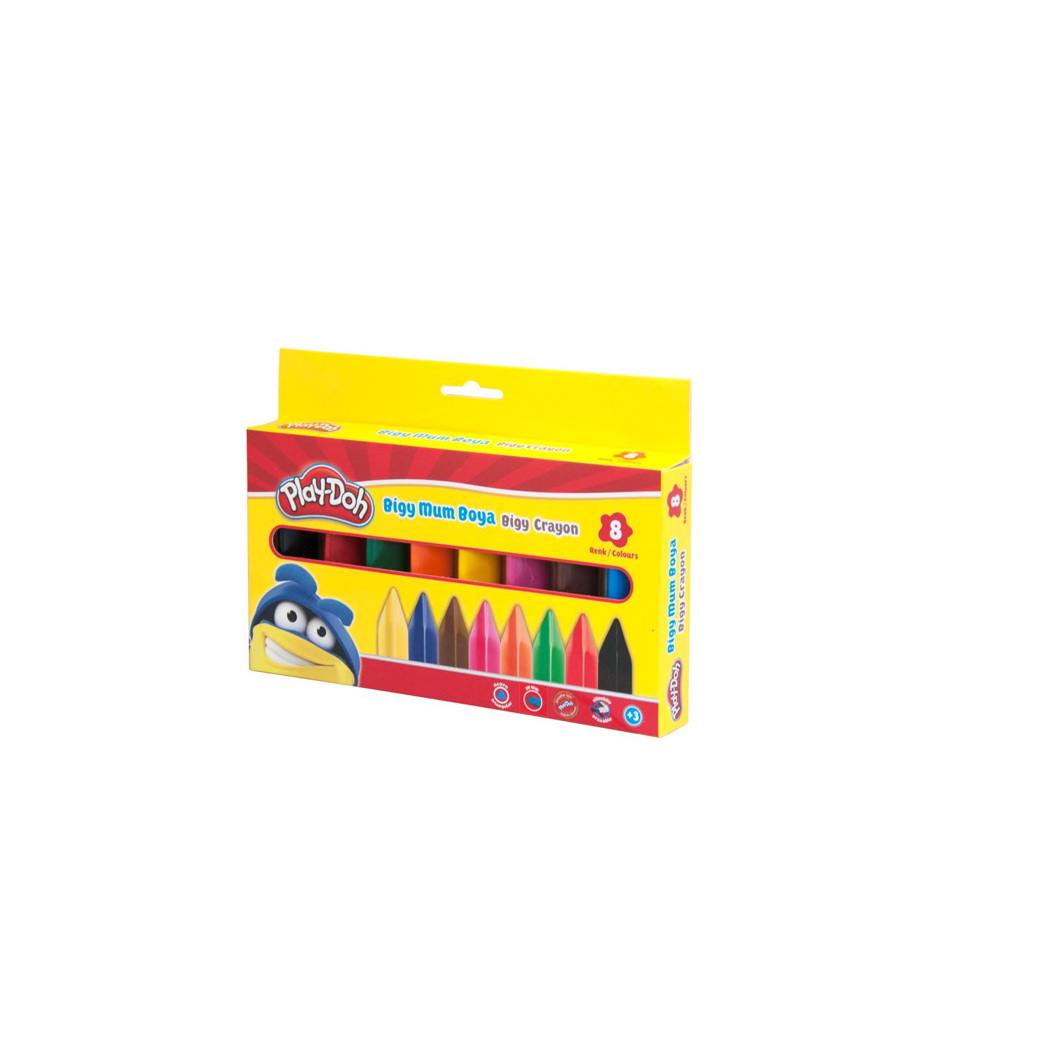 Play-Doh Bıgy Crayon Set, 8 Colours