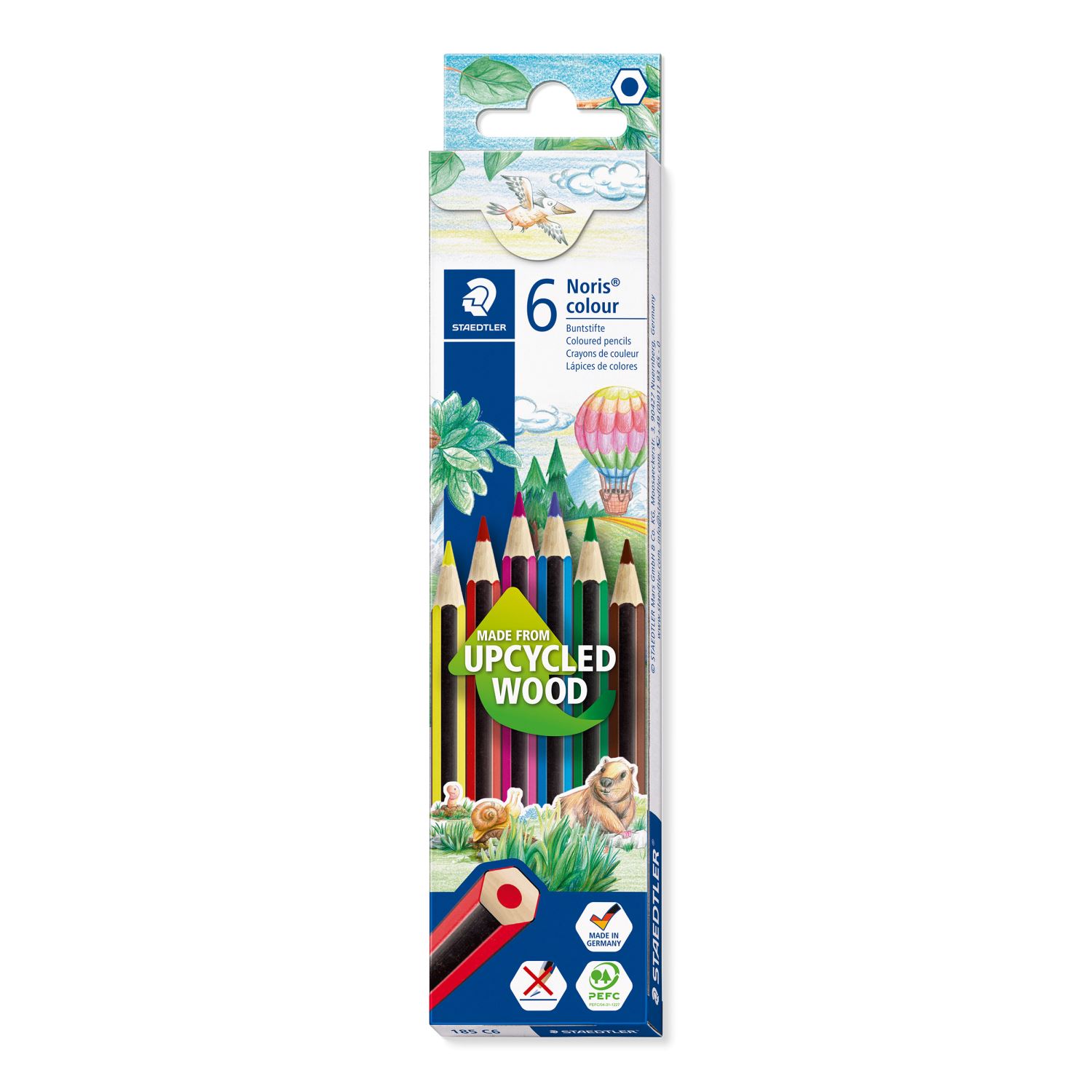 Staedtler Noris, набор цветных карандашей, 6 цветов