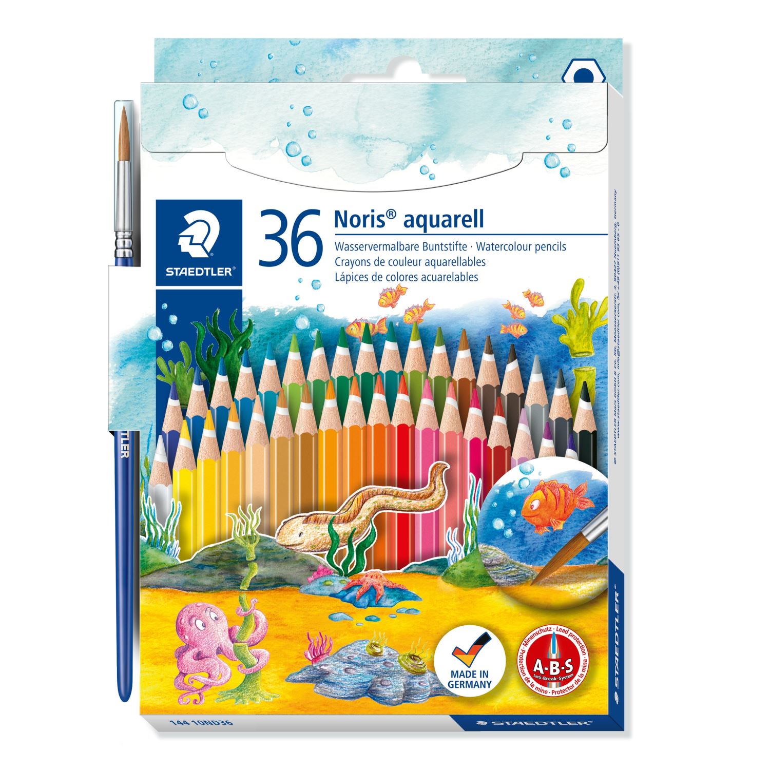 Staedtler Noris aquarell, 36 акварельных карандашей