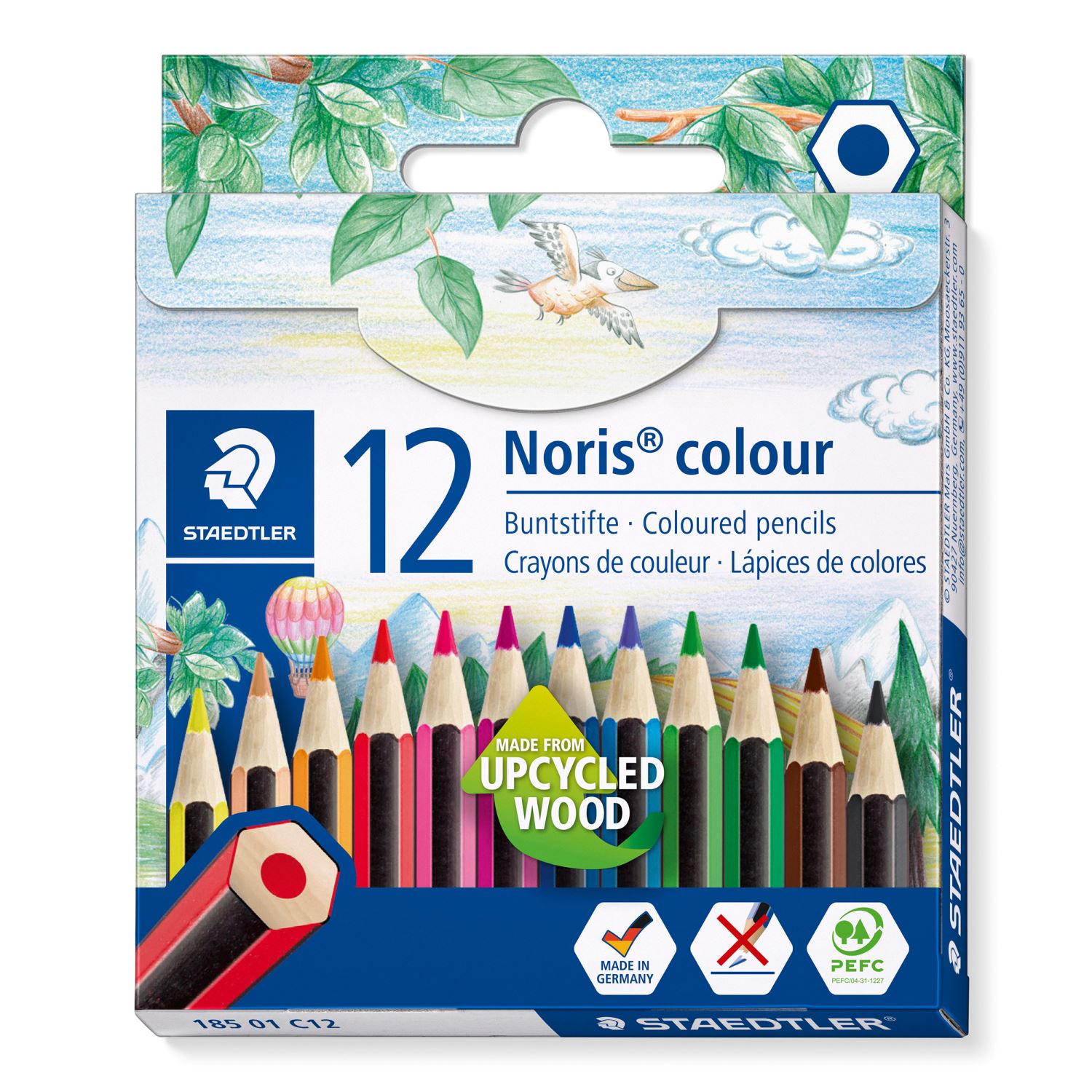 Staedtler Noris: набор коротких цветных карандашей