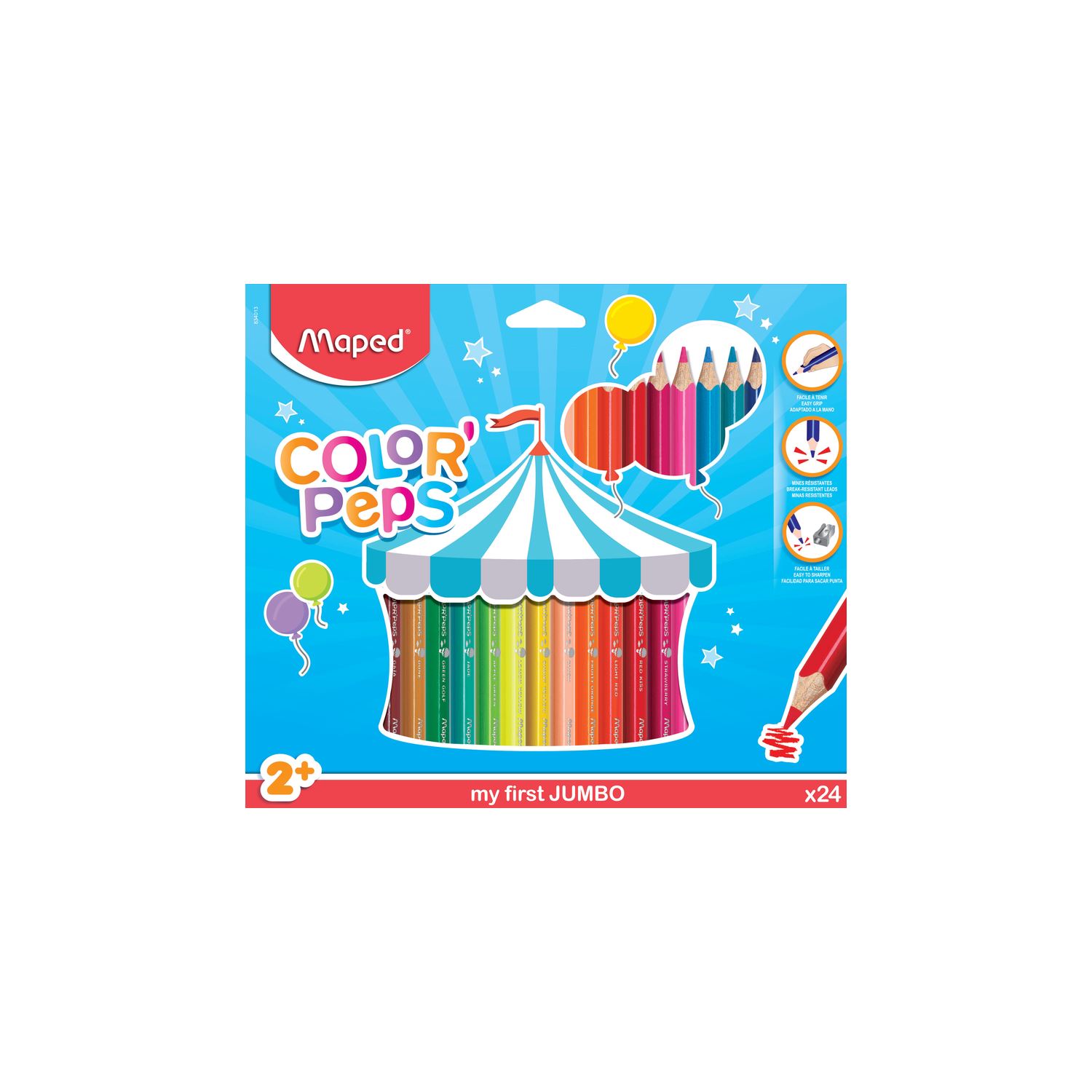 Maped Color'Peps 24 Renk Jumbo Kalem Boya