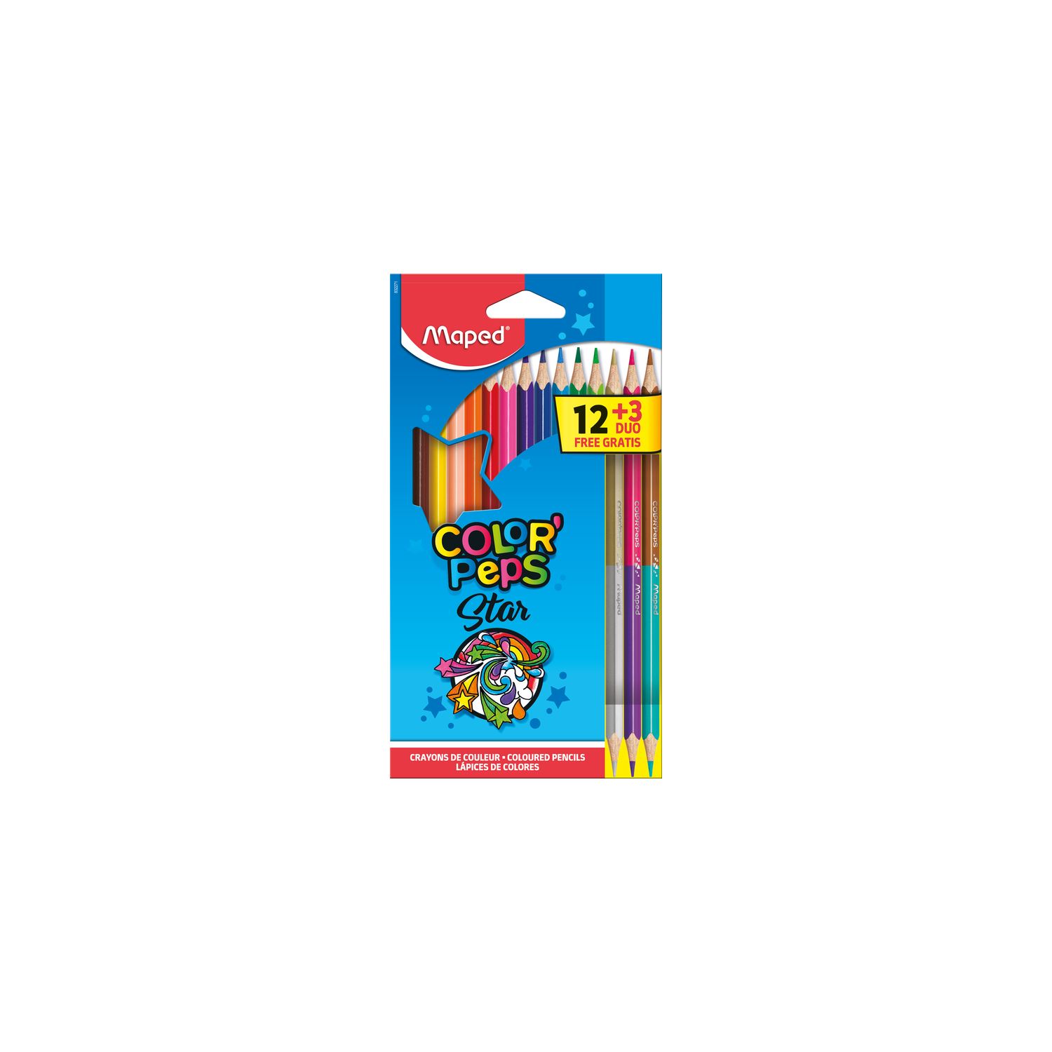 Maped Color'Peps Star Kuru Kalem Boya Avantajlı Paket