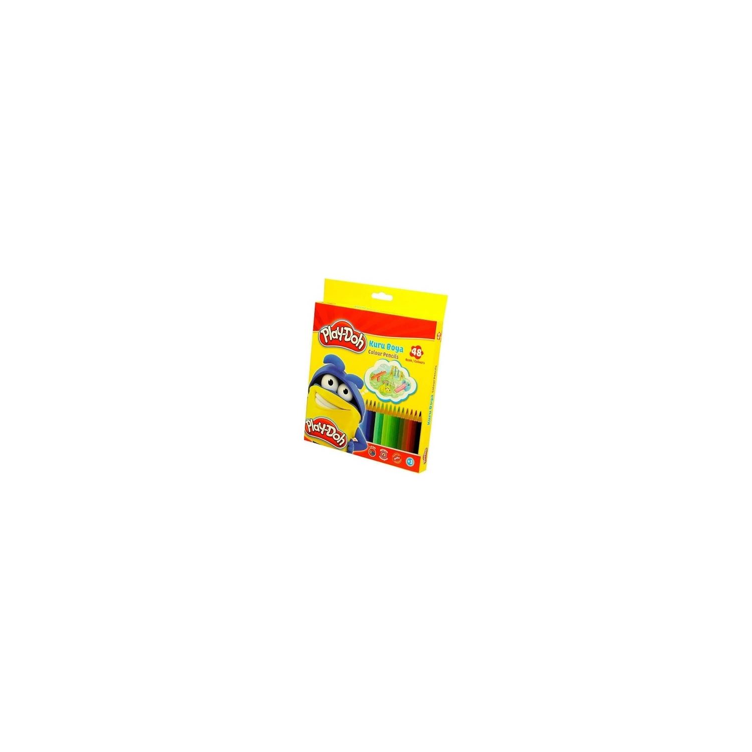 Play-Doh 48-Colour Full-Size Coloured Pencil Set