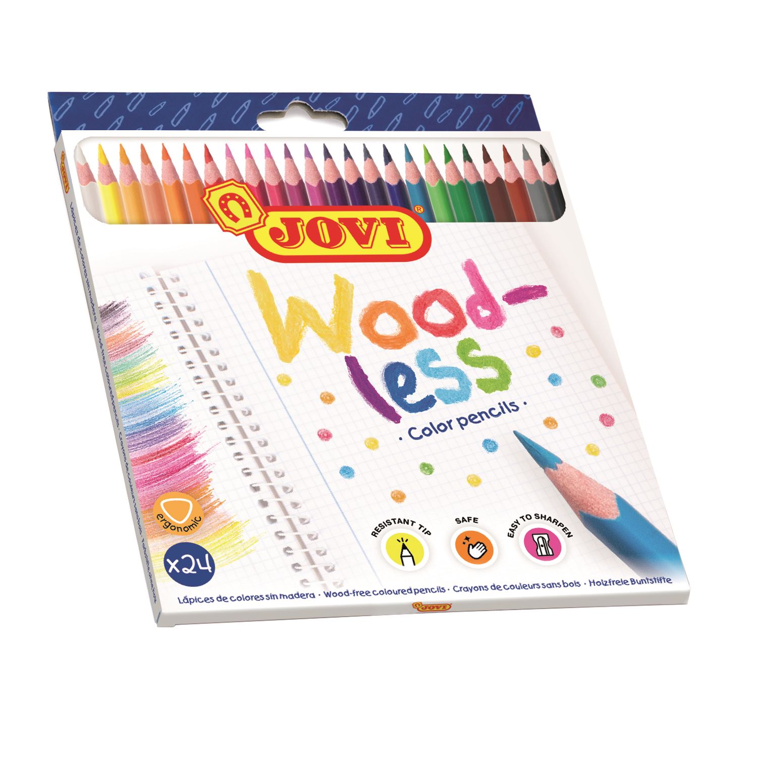 Jovi Woodless 24-Colour Pencils