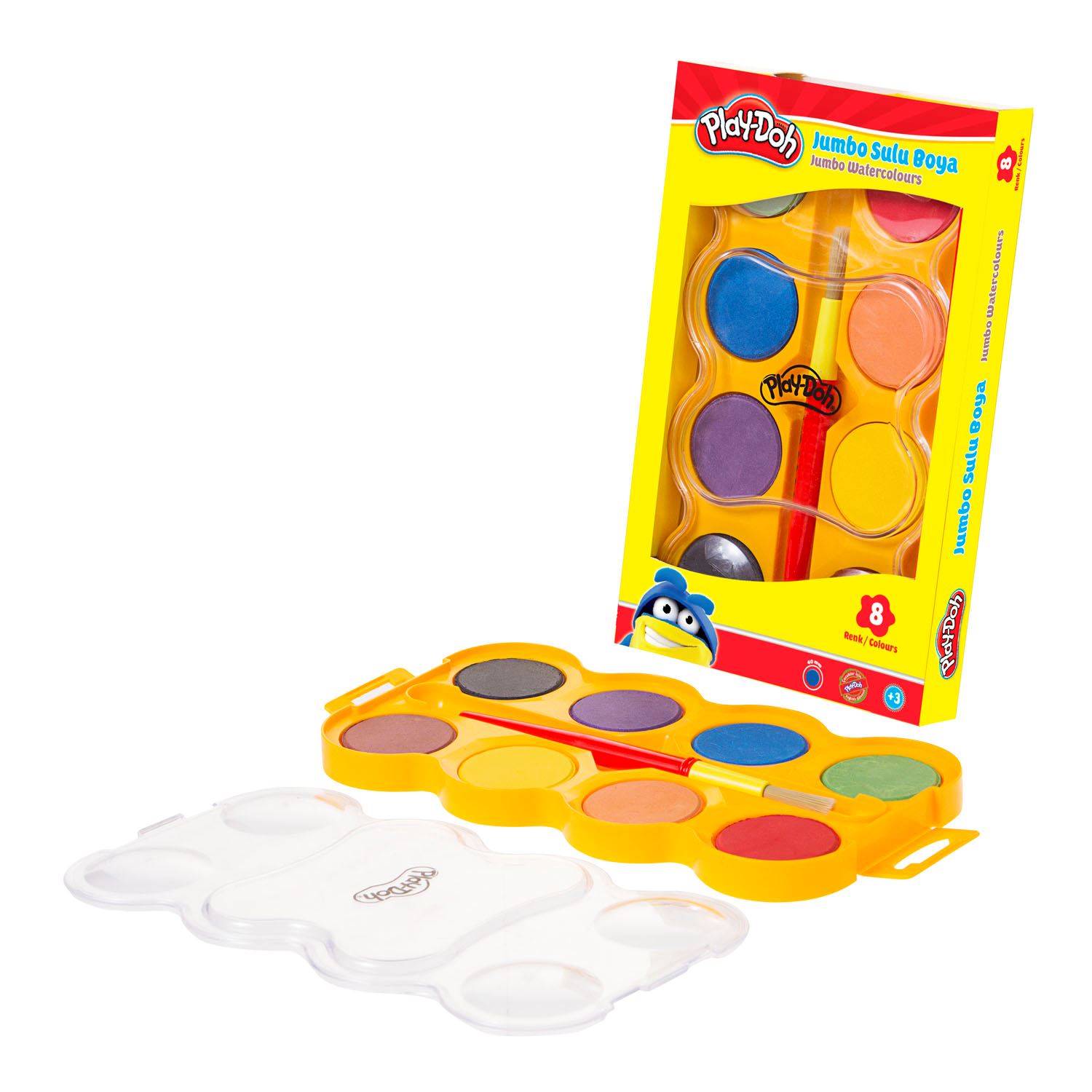 Play-Doh Jumbo Tablet Watercolour Set, 8 Colours